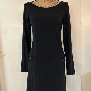 Soybu Long Sleeved Black Knee Length Dress Size M
